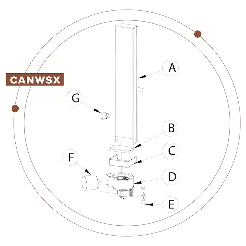KIT CANALIZZAZIONE STUFE A LEGNA Moretti Design